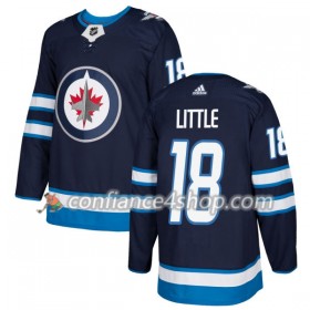 Adidas Maillot de Hockey Winnipeg Jets Bryan Little 18 2017-2018 Navy Authentic - Homme